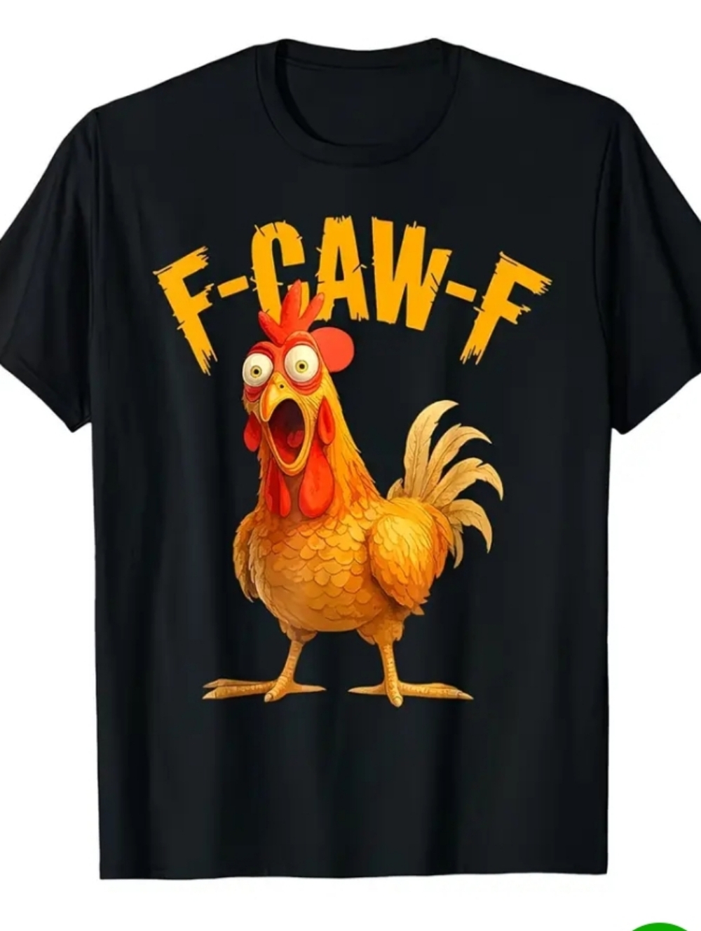 F-CAW-F Graphic Chicken Short Sleeve T-Shirt - Black